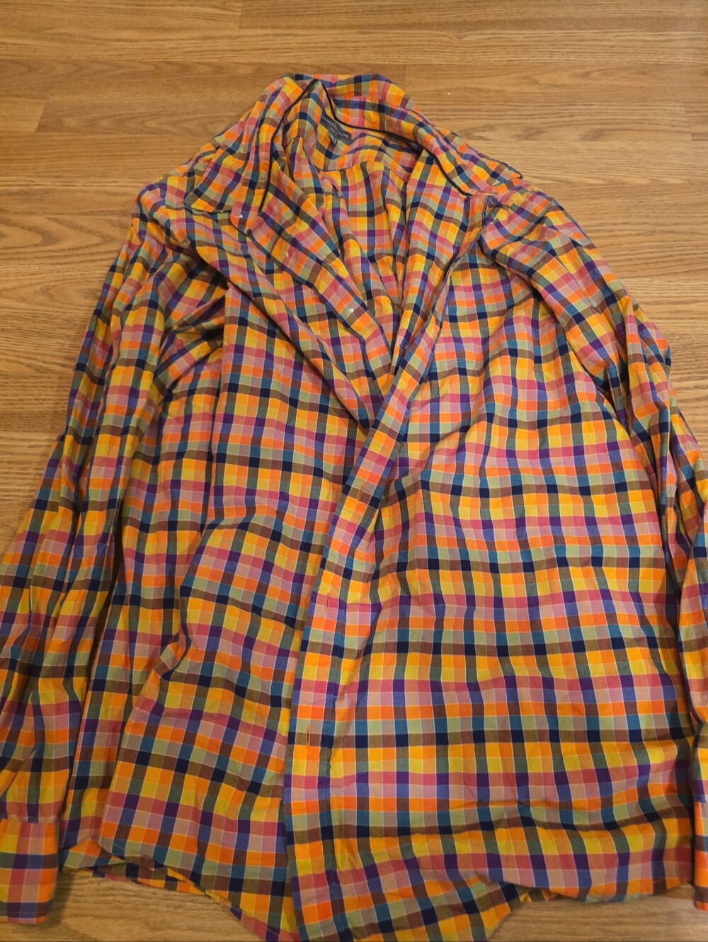 L.L. Bean Multicolor Plaid Button-Down Shirt